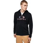 Oakley Sweat à Capuche zippé 2.0 Bark pour Homme, Noir/Drapeau américain, Large