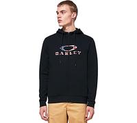 Oakley Sweat à Capuche zippé Bark 2.0 pour Homme, Noir/Drapeau américain, Taille M, Noir/Drapeau américain, M