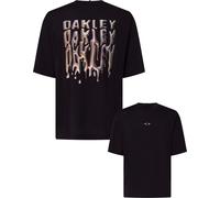 Oakley - T-shirt en coton - Stacked Metal Tee Blackout pour Homme en Coton - Taille L - Noir Noir L