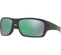 Oakley Homme Oakley OO9263 TURBINE 926345 Lunettes de soleil O_matter Noir Vert Carré Polarisé Prizm