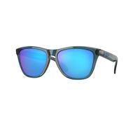 Oakley Unisex OO9013 FROGSKINS 9013F6 Lunettes de soleil O_matter Noir Bleu Carré Polarisé Prizm