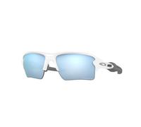 Oakley Unisex Oakley OO9188 FLAK 2.0 XL 918882 Lunettes de soleil O_matter Blanc Bleu Carré Polarisé Prizm
