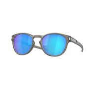 Oakley Lunettes de soleil Latch – Grise mat Encre – Verres Prizm Saphir Polarized – Taille unique