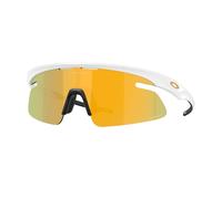 Oakley Lunettes de vélo RSLV Lite – Prizm 24K, Cat 3 – Matte White