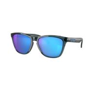 Oakley Unisex Sunglass Frogskins™ - Couleur du Monture: Noir Cristal, Couleur de Lentille: Prizm Saphir Polarized