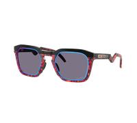 Oakley Unisex Sunglass HSTN SQ Troy Lee Designs Series - Couleur du Monture: Noir poli, Couleur de Lentille: Prizm Gris