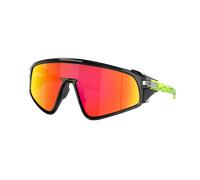 Oakley Unisex Sunglass Latch™ Panel Inner Spark Collection - Couleur du Monture: Encre de chine noire, Couleur de Lentille: Prizm Rubis