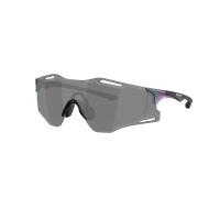 Oakley Unisex Sunglass OO9512D Cybr Zero Aura Collection - Couleur du Monture: Violet mat/Variation chromatique verte, Couleur de Lentille: Prizm Noir