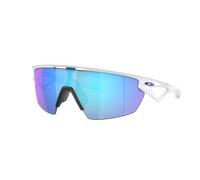 Oakley Unisex Sunglass Sphaera™ - Couleur du Monture: Blanc mat, Couleur de Lentille: Prizm Saphir Polarized