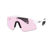Oakley Unisex Sunglass Stunt Devil - Couleur du Monture: Blanc mat, Couleur de Lentille: Prizm Faible luminosité