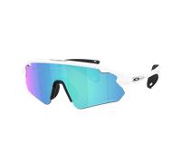 Oakley Unisex Sunglass Stunt Devil (Low Bridge Fit) - Couleur du Monture: Blanc mat, Couleur de Lentille: Prizm Saphir