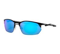 Oakley Lunettes de soleil Wire Tap 2.0 Noir satiné verres Prizm Saphir bleu/violet réfléchissant