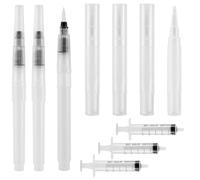 Oaklynet Lot de 10 stylos à huile pour ongles vides - Stylo de retouche - Pot de brillant à lèvres - Stylo de peinture murale - Pour huile cuticule - Aqua Doodle - Pinceau à eau