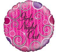 Oaktree Ballon rond, Girls Night Out, 46cm SG4235 (Taille unique) (Rose/Violet)