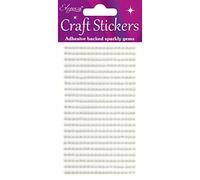 Oaktree Crafts 418-piece Eleganza Perles, matière synthétique, Blanc N ° 01, 16.5 x 7.6 x 0.2 cm