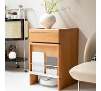 OAKVYNE Armoire de rangement sous vide avec roulettes, étagère de rangement sous vide, étagère de rangement avec couvercle coulissant pour changement d'eau, pour salon, salle à manger, cuisine, bureau