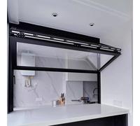 OAKVYNE Fenêtre De Service Pliante Personnalisable en Aluminium avec Verrou, Ouverture Verticale, Idéale pour Food Trucks, Restaurants Et Stands De Vente(24x24in/60.9x60.9cm)