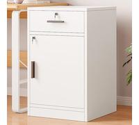 OAKVYNE Support pour Imprimante De Bureau À Domicile,Caisson De Bureau,classeur Vertical,Armoire De Rangement pour Dossiers Suspendus Verrouillable,pour Rangement sous Bureau(White)