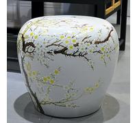 OAKVYNE Tabourets de Tambour de Jardin DéCoratifs - Céramique Chinoise, Motifs Fleurs Oiseaux, Petit Ottoman pour Salon, Balcon, Jardin(3)