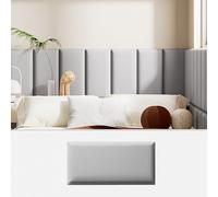 OAKVYNE Tête De Lit Murale Rembourrée à Coller, Panneaux Muraux 3D Anti-Collision & Isolation Phonique, Rembourrage Mural pour Studio, Home Cinéma(B,25 * 50cm/9.8 * 19.68in)