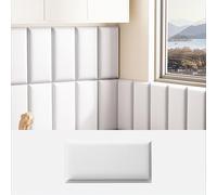 OAKVYNE Tête De Lit Murale Rembourrée à Coller, Panneaux Muraux 3D Anti-Collision & Isolation Phonique, Rembourrage Mural pour Studio, Home Cinéma(A,25 * 50cm/9.8 * 19.68in)