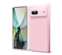 oakxco Coque Silicone pour Google Pixel 7, Étui Ultra Fine Souple Gel Caoutchouc Anti-Chocs Housse Toucher Soyeux, Slim Esthétique Protection Cover, Rose