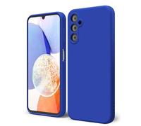 oakxco Coque Silicone pour Samsung Galaxy A14 5G, Étui Ultra Fine Souple Gel Caoutchouc Anti-Chocs Housse Toucher Soyeux, Slim Esthétique Protection Cover, Blu Klein