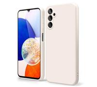 oakxco Coque Silicone pour Samsung Galaxy A14 5G, Étui Ultra Fine Souple Gel Caoutchouc Anti-Chocs Housse Toucher Soyeux, Slim Esthétique Protection Cover, Beige