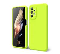 oakxco Coque Silicone pour Samsung Galaxy A23 5G, Étui Ultra Fine Souple Gel Caoutchouc Anti-Chocs Housse Toucher Soyeux, Slim Esthétique Protection Cover, Jaune Fluo