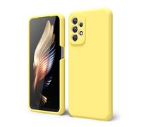 oakxco Coque Silicone pour Samsung Galaxy A23 5G, Étui Ultra Fine Souple Gel Caoutchouc Anti-Chocs Housse Toucher Soyeux, Slim Esthétique Protection Cover, Jaune