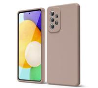 oakxco Coque Silicone pour Samsung Galaxy A52 5G, Étui Ultra Fine Souple Gel Caoutchouc Anti-Chocs Housse Toucher Soyeux, Slim Esthétique Protection Cover, Brun