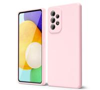 oakxco Coque Silicone pour Samsung Galaxy A52 5G, Étui Ultra Fine Souple Gel Caoutchouc Anti-Chocs Housse Toucher Soyeux, Slim Esthétique Protection Cover, Rosa