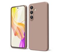 oakxco Coque Silicone pour Samsung Galaxy S25 Plus, Étui Ultra Fine Souple Gel Caoutchouc Anti-Chocs Housse Toucher Soyeux, Slim Esthétique Protection Cover, Brun