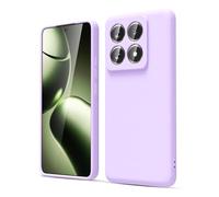 oakxco Coque Silicone pour Xiaomi 14T, Étui Ultra Fine Souple Gel Caoutchouc Anti-Chocs Housse Toucher Soyeux, Slim Esthétique Protection Cover, Lilas