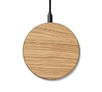 Oakywood Chargeur sans Fil Fin - Chargeur Rapide sans Fil en Bois de qualité supérieure Compatible avec Les appareils compatibles QI, Compatible avec iPhone 12, 11 Pro, 11, X, XR, XS, 8, SE (Chêne)