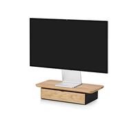 Oakywood - Desk Shelf Mini - Étagère de Bureau en Bois - Support Ordinateur Portable - Support Ecran, Réhausseur Écran Ordinateur - Accessoire Bureau - Matière Bois, Acier - Chêne - Noir