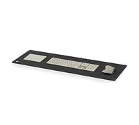 Oakywood Felt and Cork Keybord & Mouse Mat Pad - Office Desk Accessories for Men & Women - Work from Home Accessories - 100% Merino Wool & Cork - Anthracite 90x30cm