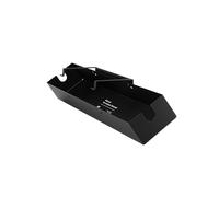 Oakywood Plateau de Gestion des Câbles sous le Bureau - Rangement Câbles Bureau - Organisateur de Bureau - Câble Management Bureau - En Acier Revêtu de Poudre - 15,5x100x10cm - Noir