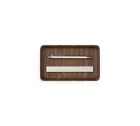 Oakywood Plateau Décoratif en Bois - Fabriqué à la Main - Rectangulaire - Organisateur Minimaliste pour Bureau, Coiffeuse - Décoration Maison - Noyer - 20x12 cm (7.9"x4.7")