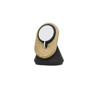 Oakywood - Support de téléphone pour Bureau - Support de téléphone Portable en Bois fabriqué à la Main - Compatible avec MagSafe et iPhone 12-16 - 10.4x8.1x13.9cm/4.1x3.2x5.5' - Chêne
