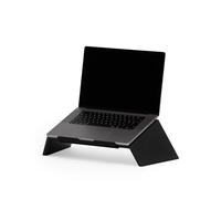 Oakywood Support Ordinateur Portable - Fait à la Main - Support en Bois Naturel, Fabriqué dans l'UE - Compatible avec MacBook et Ordinateurs Portables 15-16" - Laptop Stand - 50x25x15cm - Noir
