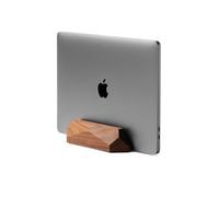 Oakywood Support Vertical Ordinateur Portable - Support Laptop Bureau - Compatible avec MacBook Pro, MacBook Air, iPad - en Bois de Chêne Noyer Fait à la Main - Support d'Ordinateur Portable