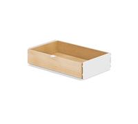 Oakywood Tiroir Modulaire Grand Format - Organisateur de Bureau en Bois Massif avec Tiroirs - Rangement pour Documents et Fournitures - pour Bureau à Domicile - Chêne Blanc - Unique