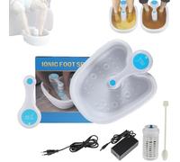 Oamger Bain de pieds ionique, appareil de bain de pieds ionique, bain de pieds à électrolyse, mini ionique, portable et détox ionique, kit de bain de pieds pliable pour les familles, les individus et