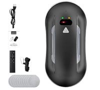 Oamger Robot Laveur de Vitre, 5600pa Robot Nettoyeur Vitre, Robot Lave vitre 70mm avec Corps Ultra-Mince, Moteur BLDC et Double pulvérisation Automatique pour Surfaces Lisses, 10 Chiffons
