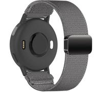Oanux Boucle magnétique en nylon extensible compatible avec Garmin Vivoactive 6/Vivoactive 5/3/3 Music, bracelet de rechange élastique de sport pour Venu Sq 2/Venu & Forerunner 55/165/245/645