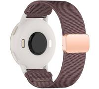Oanux Boucle magnétique en nylon extensible compatible avec Garmin Vivoactive 6/Vivoactive 5/3/3 Music, bracelet de rechange élastique de sport pour Venu Sq 2/Venu & Forerunner 55/165/245/645