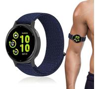 Oanux Bracelet de cheville/bras de sport de 20 mm compatible avec Garmin Vivoactive 6/Vivoactive 5/3/3 Music, bracelet de montre biceps en nylon souple à libération rapide pour Venu Sq 2 et Forerunner