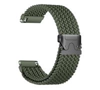 Oanux Bracelet de sport élastique en nylon tressé extensible 18 mm compatible avec Garmin Venu 3S/Venu 4 41 mm/Vivoactive 4S/Vivomove 3S/Venu 2S/Forerunner 255S 265S, boucle parachute, bracelet de