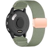 Oanux Solo Loop Bracelet de sport élastique en nylon extensible compatible avec Garmin Venu 3s/Venu 4 41 mm/Venu 2s/Vivoactive 4s/Vivomove 3s/Forerunner 255S 265S, 18 mm